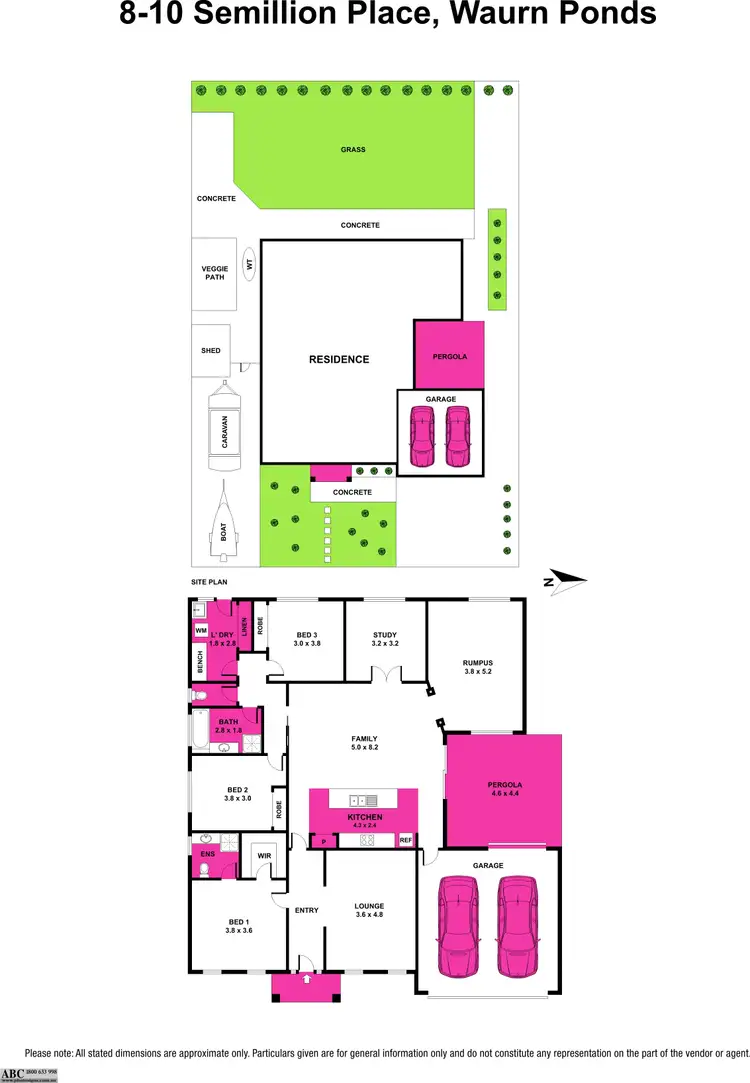 Floorplan of Homely house listing, 8-10 Semillion Place, Waurn Ponds VIC 3216