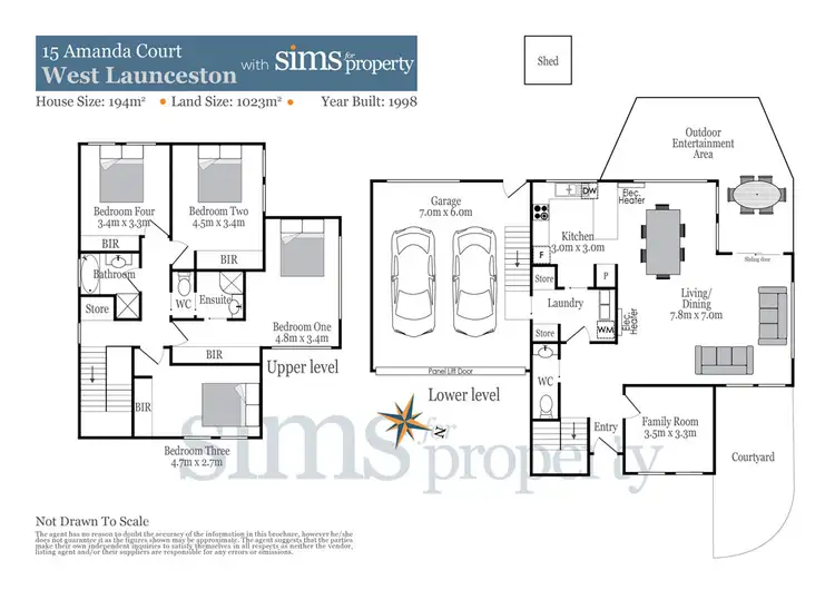 Floorplan of Homely house listing, 15 Amanda Court, West Launceston TAS 7250