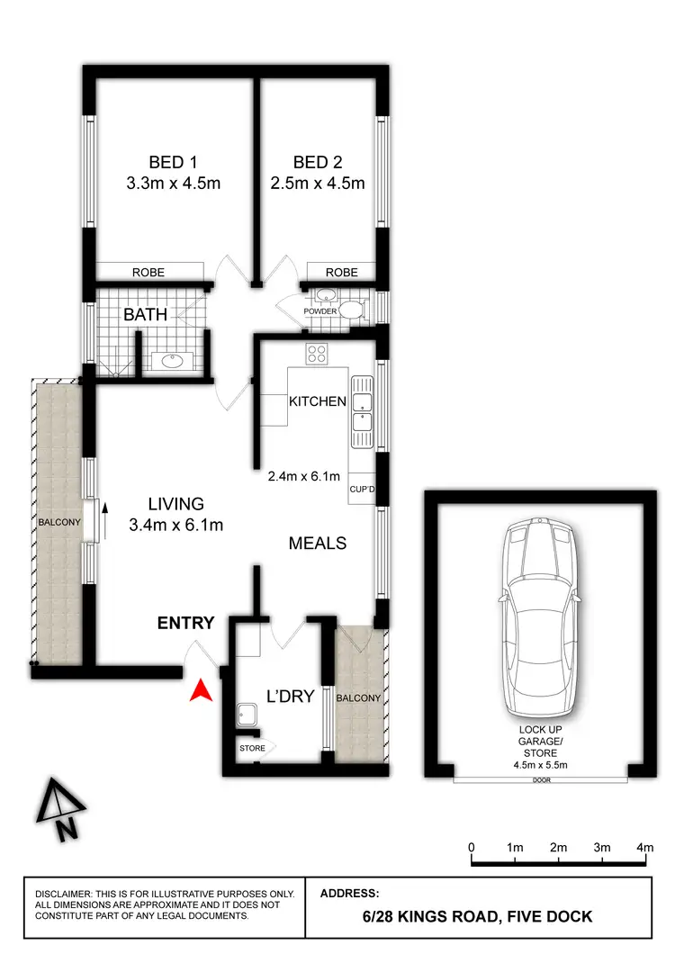 Floorplan of Homely apartment listing, 6/28 Kings Road, Five Dock NSW 2046