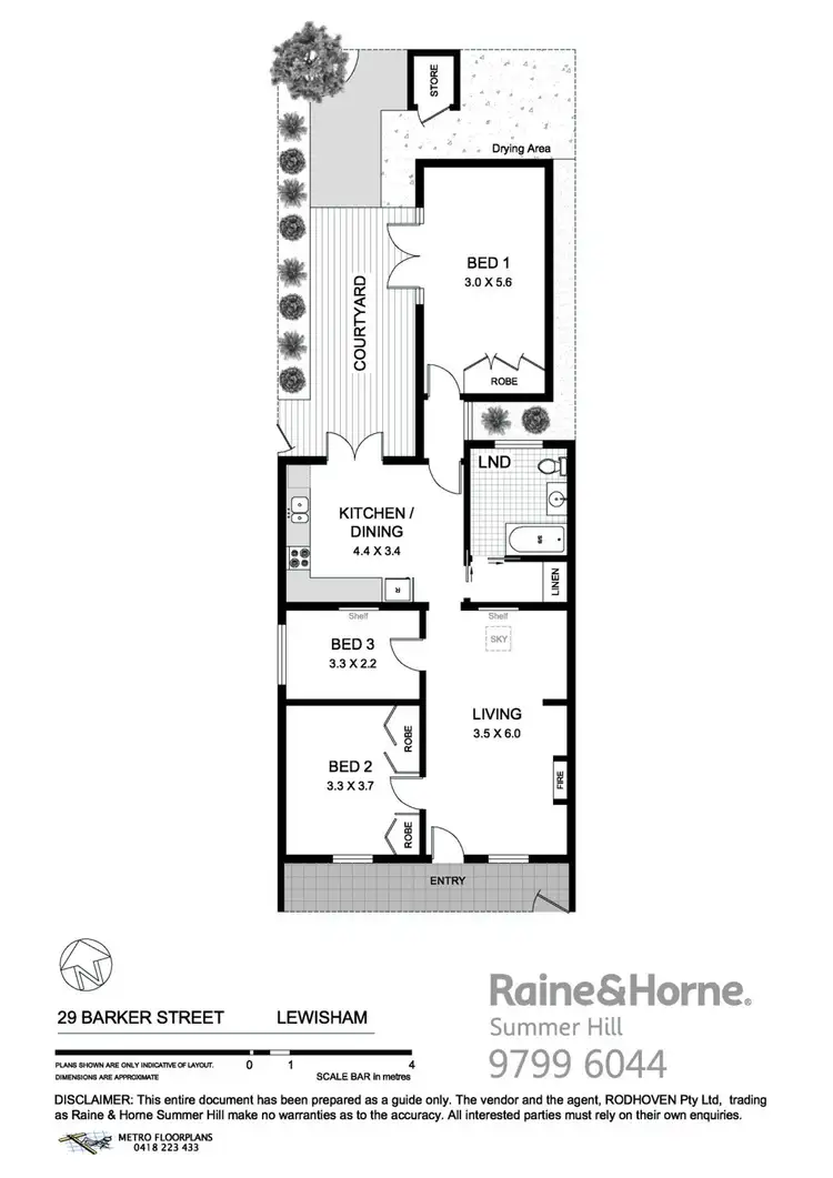 Floorplan of Homely house listing, 29 Barker Street, Lewisham NSW 2049
