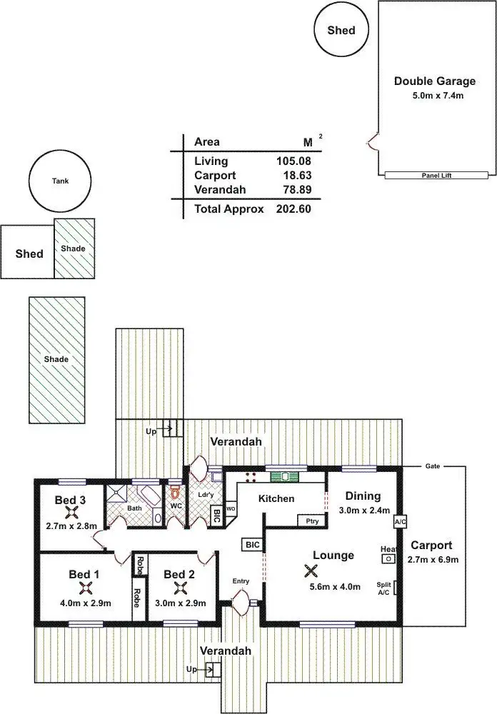Floorplan of Homely house listing, 29 Derby Street, Freeling SA 5372