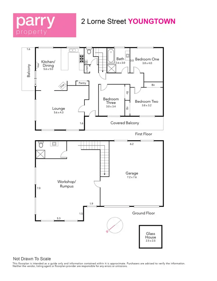 Floorplan of Homely house listing, 2 Lorne Street, Youngtown TAS 7249