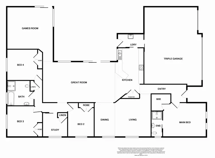 Floorplan of Homely house listing, 7 Yaldara Avenue, Thornton NSW 2322