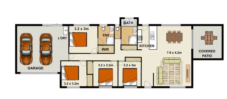 Floorplan of Homely house listing, 32A Pinelands Street, Loganlea QLD 4131