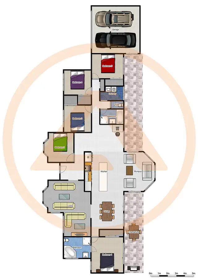 Floorplan of Homely house listing, 1-3 Kangaroo Cl, Greenbank QLD 4124