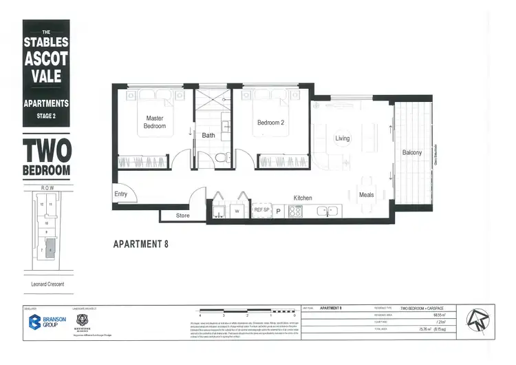 Floorplan of Homely apartment listing, 8/12 Leonard Crescent, Ascot Vale VIC 3032