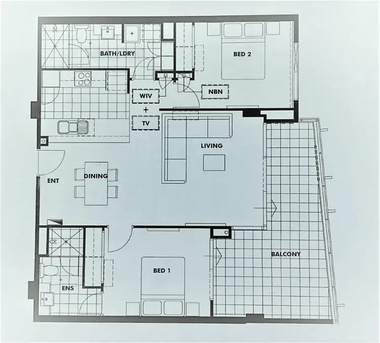Floorplan of Homely apartment listing, 110/26 Hood Street, Subiaco WA 6008
