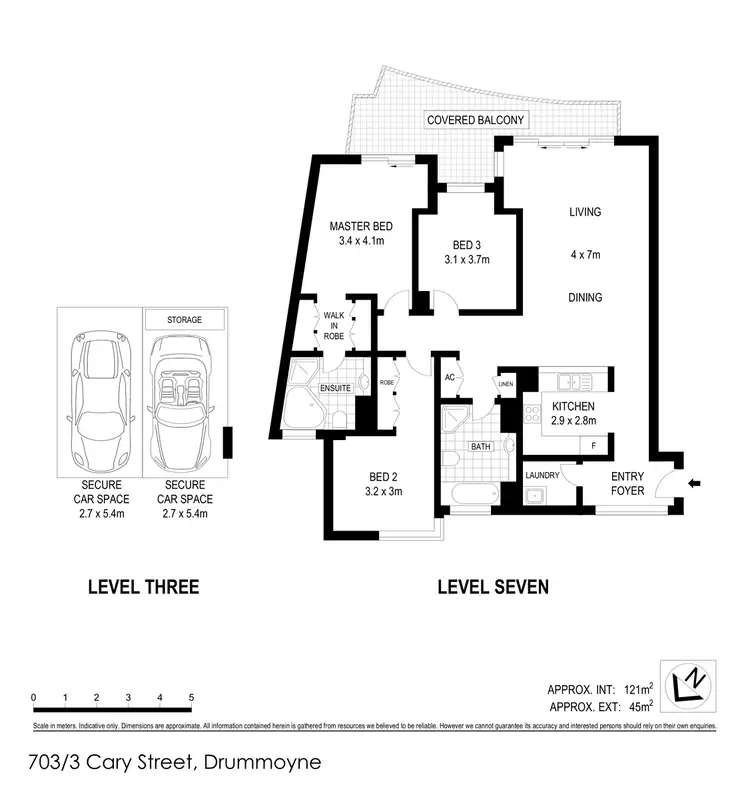 Floorplan of Homely apartment listing, 703/3 Cary Street, Drummoyne NSW 2047