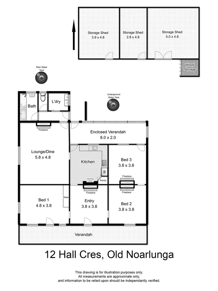 Floorplan of Homely house listing, 12 Hall Crescent, Old Noarlunga SA 5168