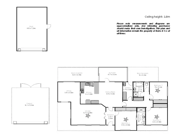 Floorplan of Homely house listing, 10 Merebin Court, Merbein VIC 3505