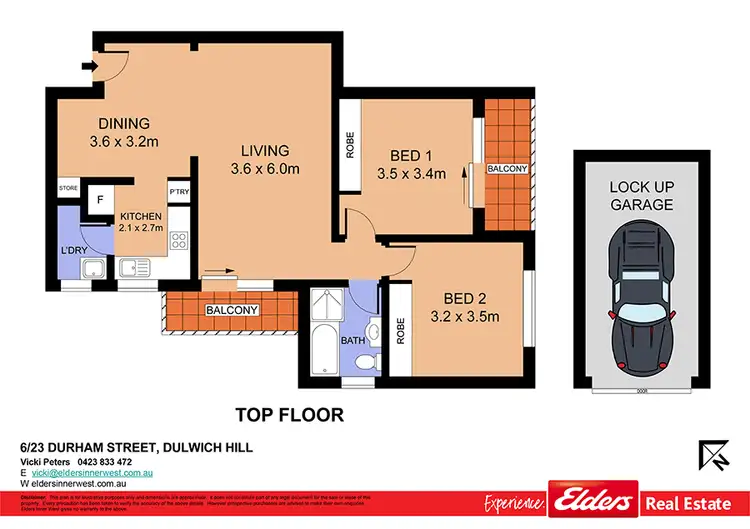 Floorplan of Homely apartment listing, 6/23 Durham st, Dulwich Hill NSW 2203