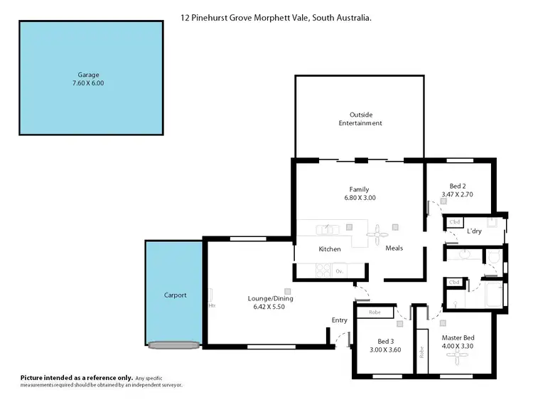 Floorplan of Homely house listing, 12 Pinehurst Grove, Morphett Vale SA 5162