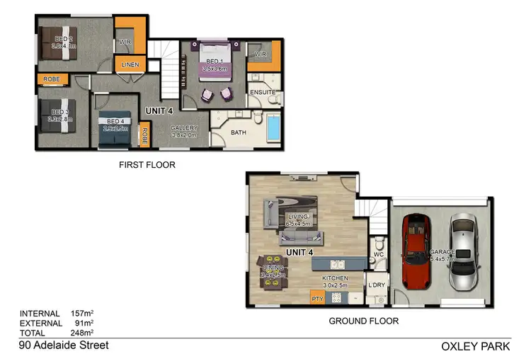 Floorplan of Homely house listing, 4/90 Adelaide Street, Oxley Park NSW 2760