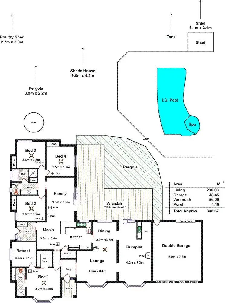 Floorplan of Homely house listing, 20 Max Fatchen Drive, Angle Vale SA 5117