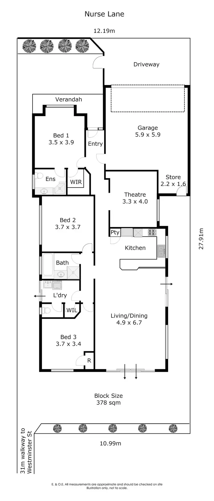 Floorplan of Homely house listing, 19B Westminster Street, East Victoria Park WA 6101