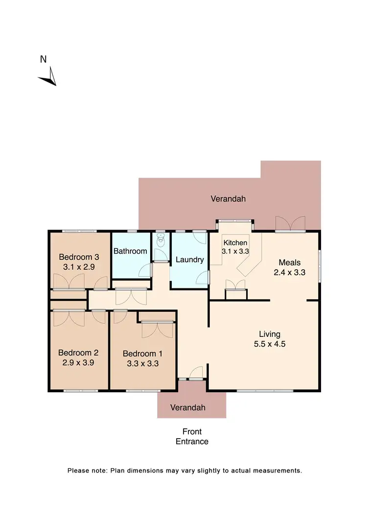 Floorplan of Homely house listing, 189 Howe Street, Miners Rest VIC 3352