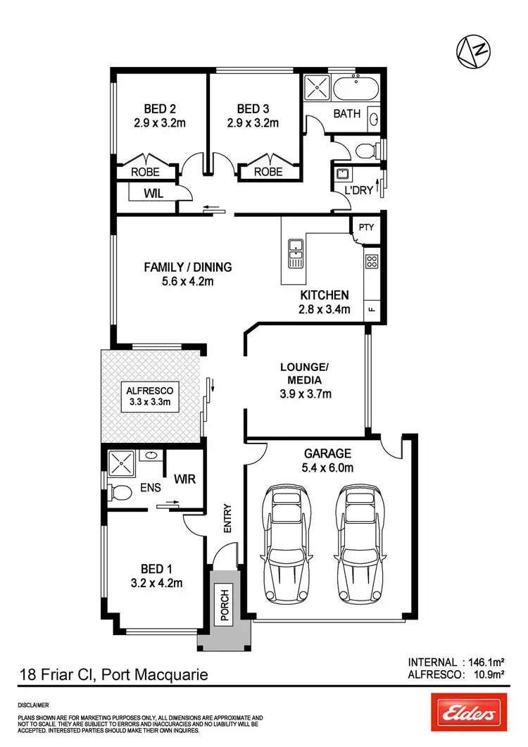 Floorplan of Homely house listing, 18 Friar Close, Port Macquarie NSW 2444