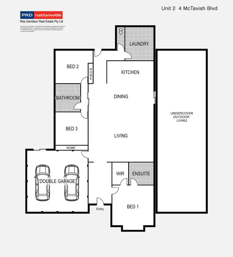 Floorplan of Homely townhouse listing, 2/4 McTavish Boulevard, Horsham VIC 3400