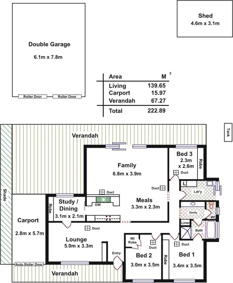 Floorplan of Homely house listing, 48 Sedgemoor Road, Craigmore SA 5114