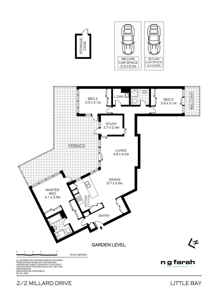 Floorplan of Homely unit listing, 2/2 Millard Drive, Little Bay NSW 2036