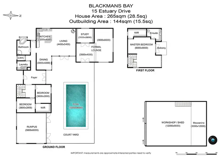 Floorplan of Homely house listing, 15 Estuary Drive, Blackmans Bay TAS 7052