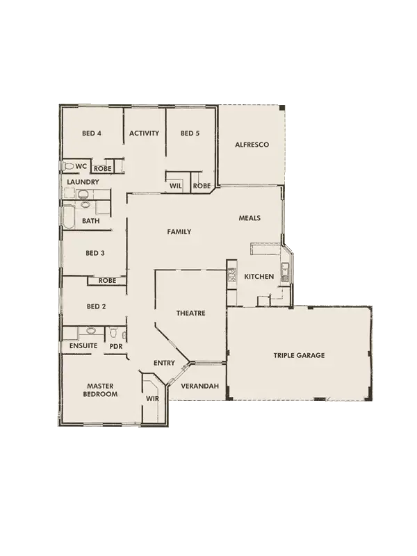 Floorplan of Homely house listing, 11 Inneston Place, Dawesville WA 6211