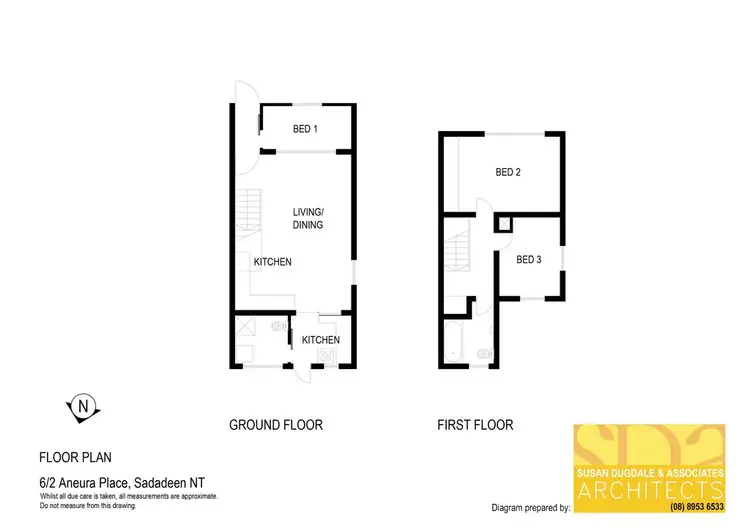 Floorplan of Homely townhouse listing, 6/2 Aneura Place, Sadadeen NT 870