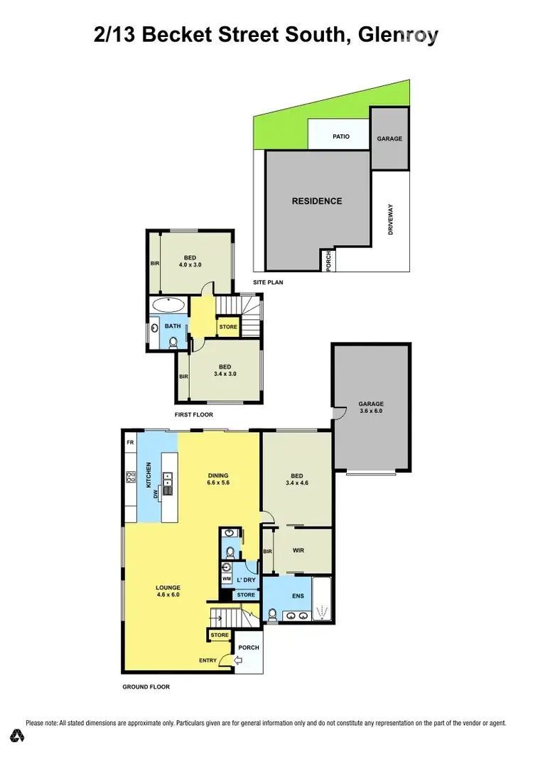 Floorplan of Homely townhouse listing, 2/13 Becket Street South, Glenroy VIC 3046