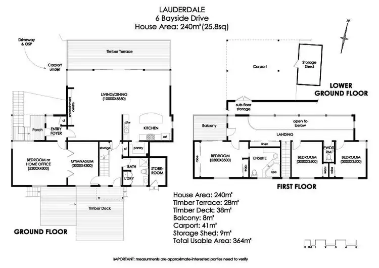 Floorplan of Homely house listing, 6 Bayside Drive, Lauderdale TAS 7021