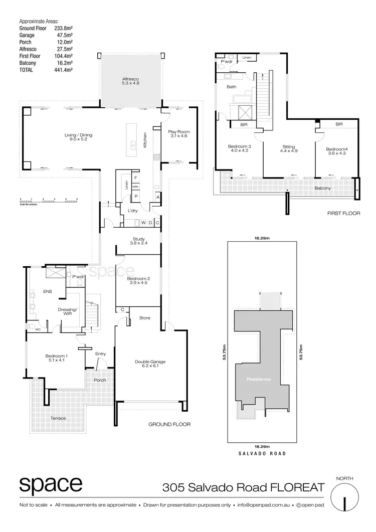 Floorplan of Homely house listing, 305 Salvado Road, Floreat WA 6014