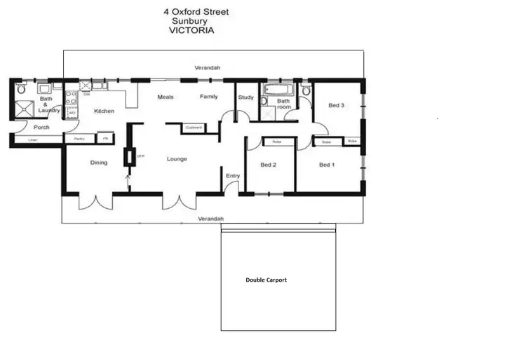 Floorplan of Homely house listing, 4 Oxford Close, Sunbury VIC 3429