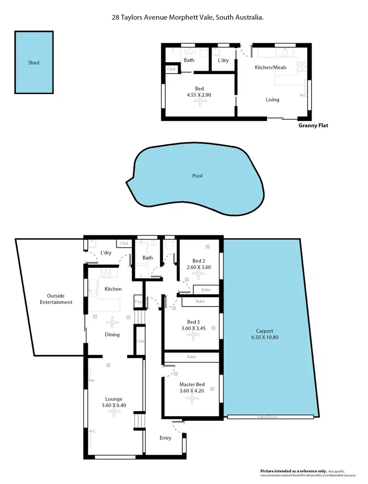 Floorplan of Homely house listing, 28 Taylors Avenue, Morphett Vale SA 5162