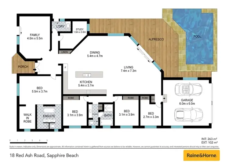 Floorplan of Homely house listing, 18 Red Ash Road, Sapphire Beach NSW 2450