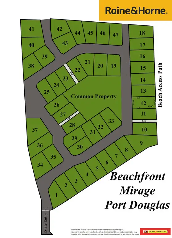 Floorplan of Homely land listing, Lot 12 Beachfront Mirage, Port Douglas QLD 4877