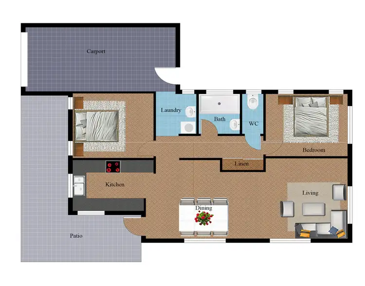 Floorplan of Homely house listing, 1 Madelaine Drive, Balgal Beach QLD 4816