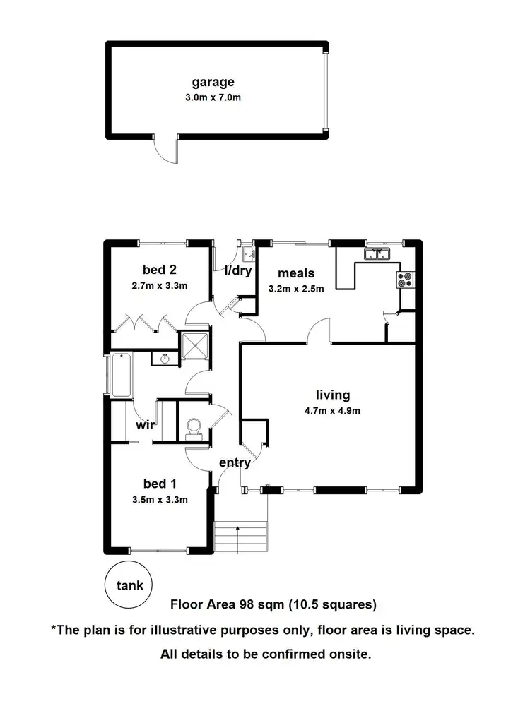 Floorplan of Homely house listing, 1/48 Heatherdale Road, Mitcham VIC 3132