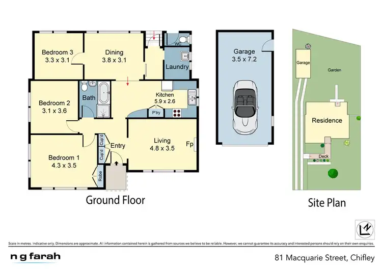 Floorplan of Homely house listing, 81 Macquarie Street, Chifley NSW 2036