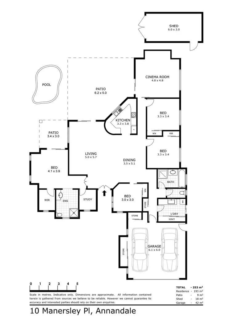 Floorplan of Homely house listing, 10 Manersley Place, Annandale QLD 4814