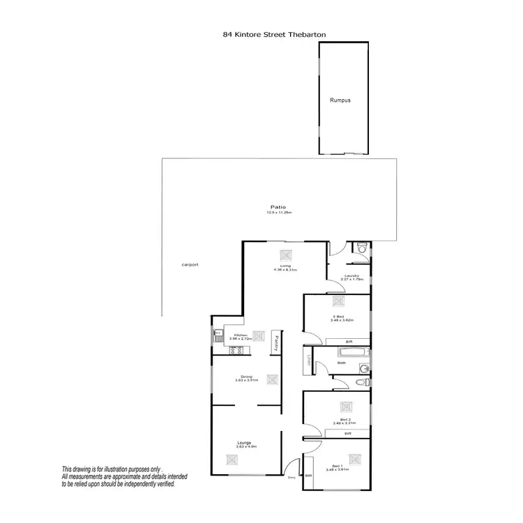 Floorplan of Homely house listing, 84 Kintore St, Thebarton SA 5031
