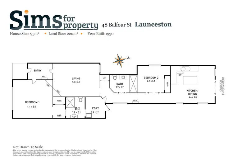Floorplan of Homely house listing, 48 Balfour Street, Launceston TAS 7250