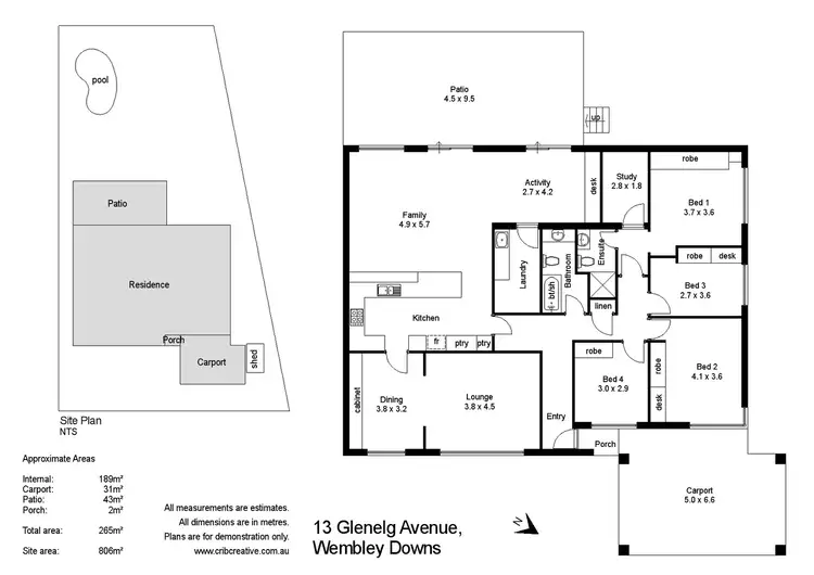 Floorplan of Homely house listing, 13 Glenelg Avenue, Wembley Downs WA 6019