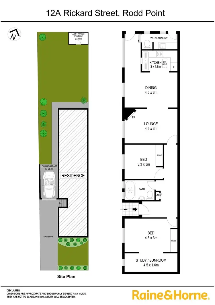 Floorplan of Homely house listing, 12A Rickard Street, Rodd Point NSW 2046