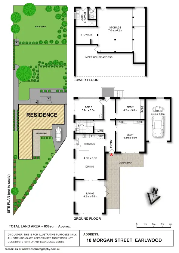 Floorplan of Homely house listing, 10 Morgan Street, Earlwood NSW 2206