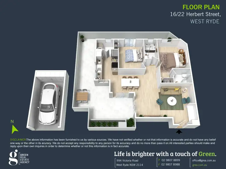 Floorplan of Homely apartment listing, 16/22-26 Herbert Street, West Ryde NSW 2114