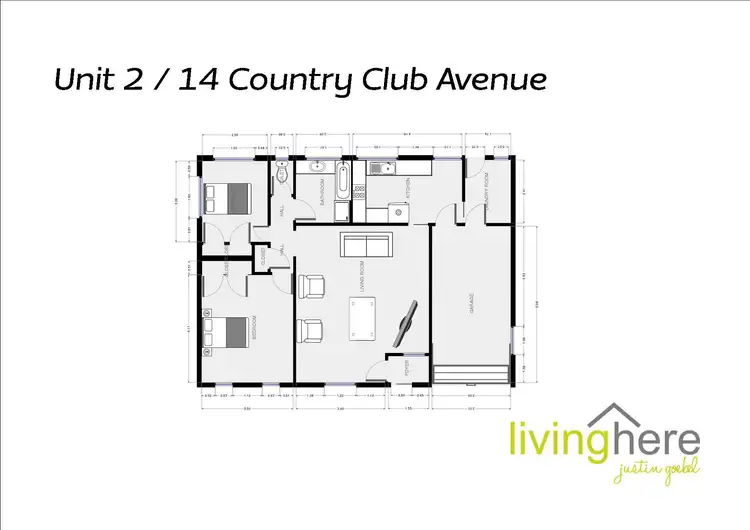 Floorplan of Homely unit listing, 2/14 Country Club Avenue, Prospect Vale TAS 7250