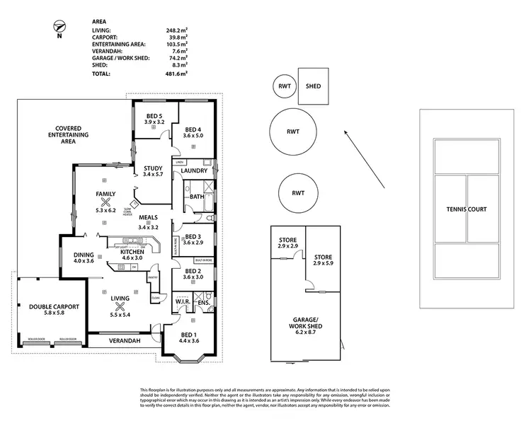 Floorplan of Homely house listing, 7 Evans Street, Woodside SA 5244