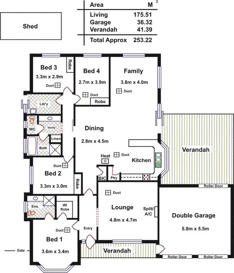 Floorplan of Homely house listing, 2 Gerlach Grove, Evanston Park SA 5116