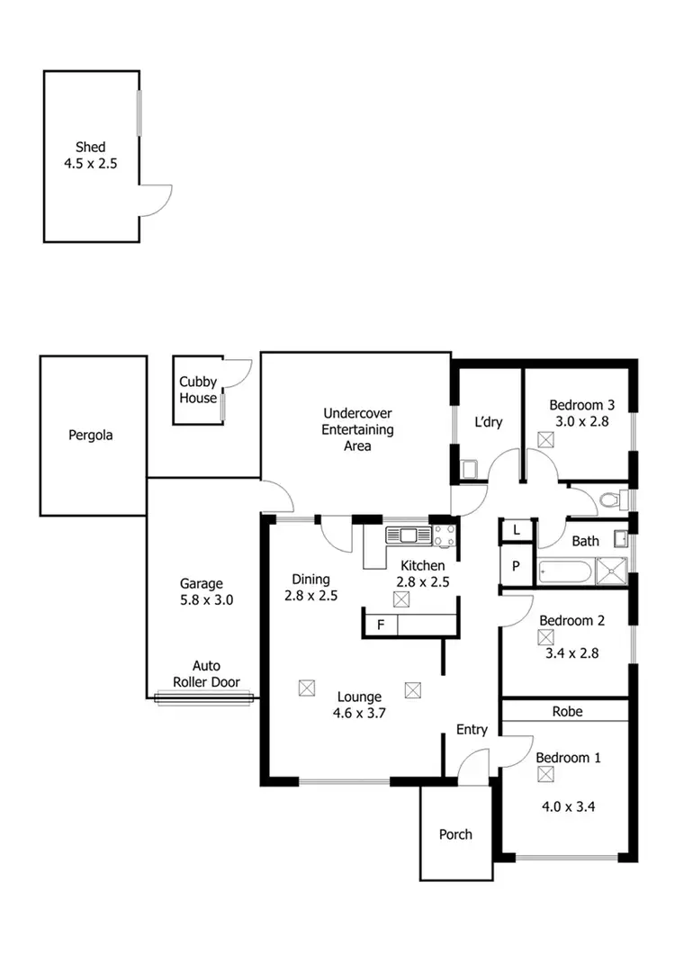 Floorplan of Homely house listing, 13 Arnold Drive, Hackham SA 5163