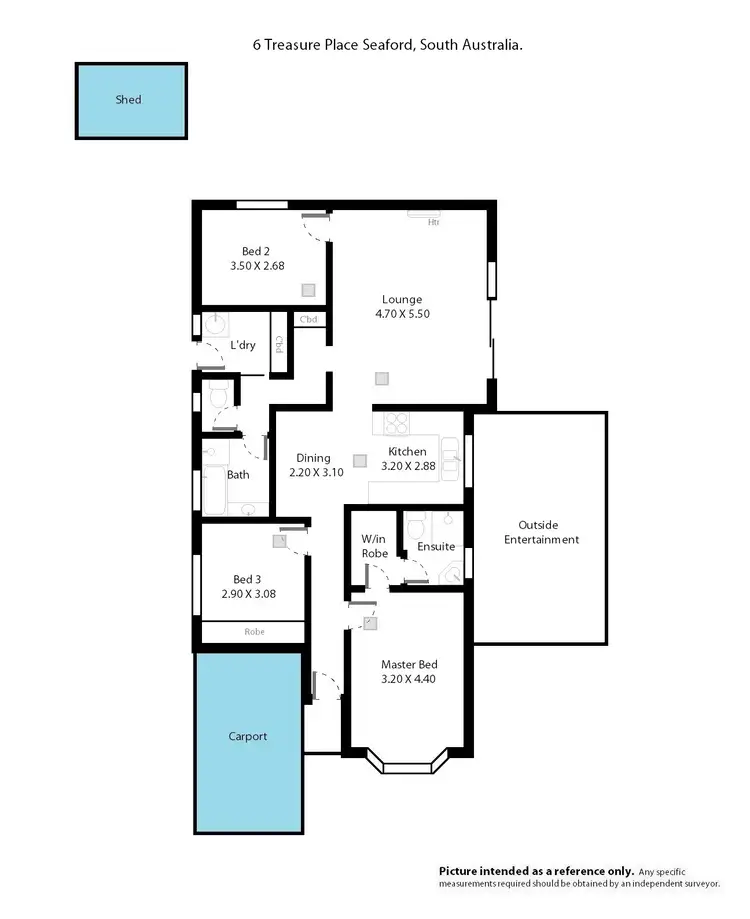 Floorplan of Homely house listing, 6 Treasure Place, Seaford Rise SA 5169