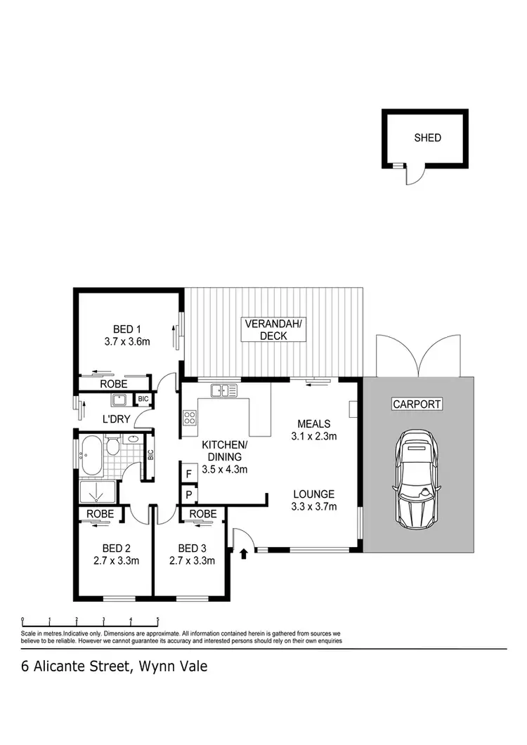 Floorplan of Homely house listing, 6 Alicante Ave, Wynn Vale SA 5127